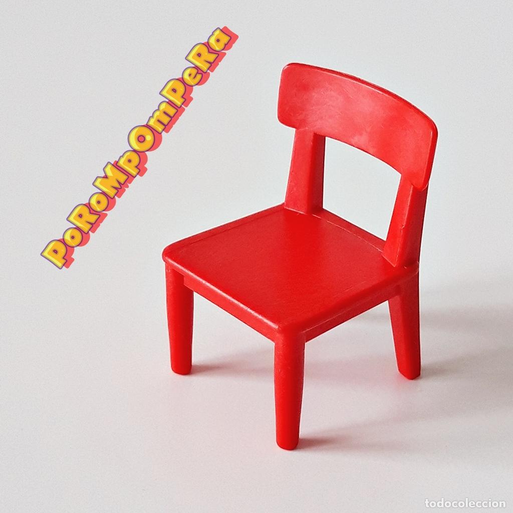 Playmobil: PLAYMOBIL SILLA ROJA CL&Aacute;SICA 3974 4398 6120 CALENDARIO ADVIENTO OESTE OFICINA SHERIFF GRANJA CHX