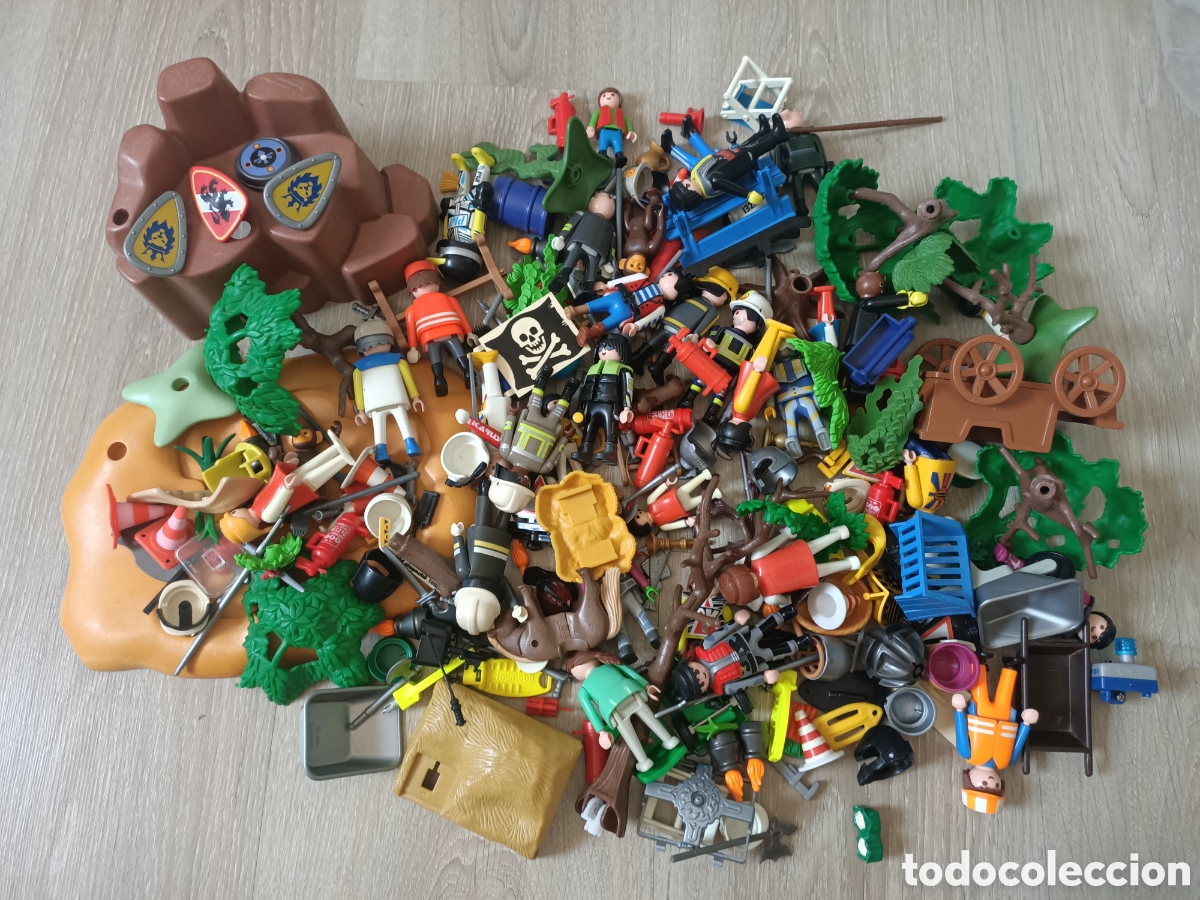 Playmobil: Playmobil gran lote piezas sueltas y figuras vegetaci&oacute;n animales accesorios