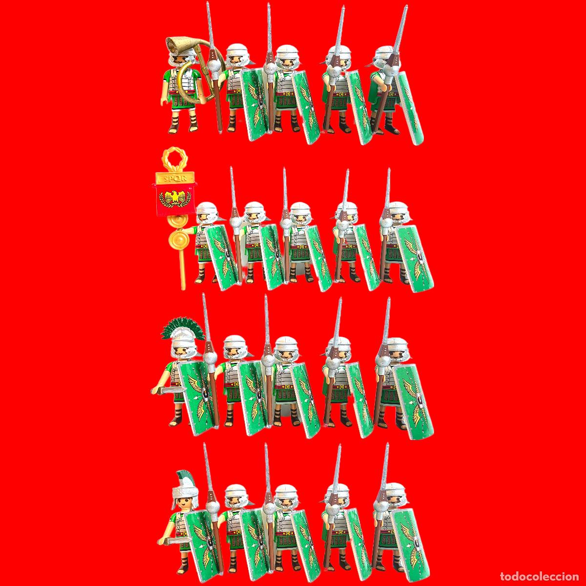 Playmobil: Playmobil 20 Legionarios Romanos cABALLERIA CUSTOM cENTURION BELEN 4273 4274 4275 Asterix y Obelix