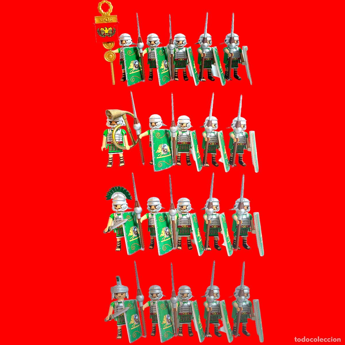 Playmobil: Playmobil 20 Legionarios Romanos cABALLERIA CUSTOM cENTURION BELEN 4273 4274 4275 Asterix y Obelix