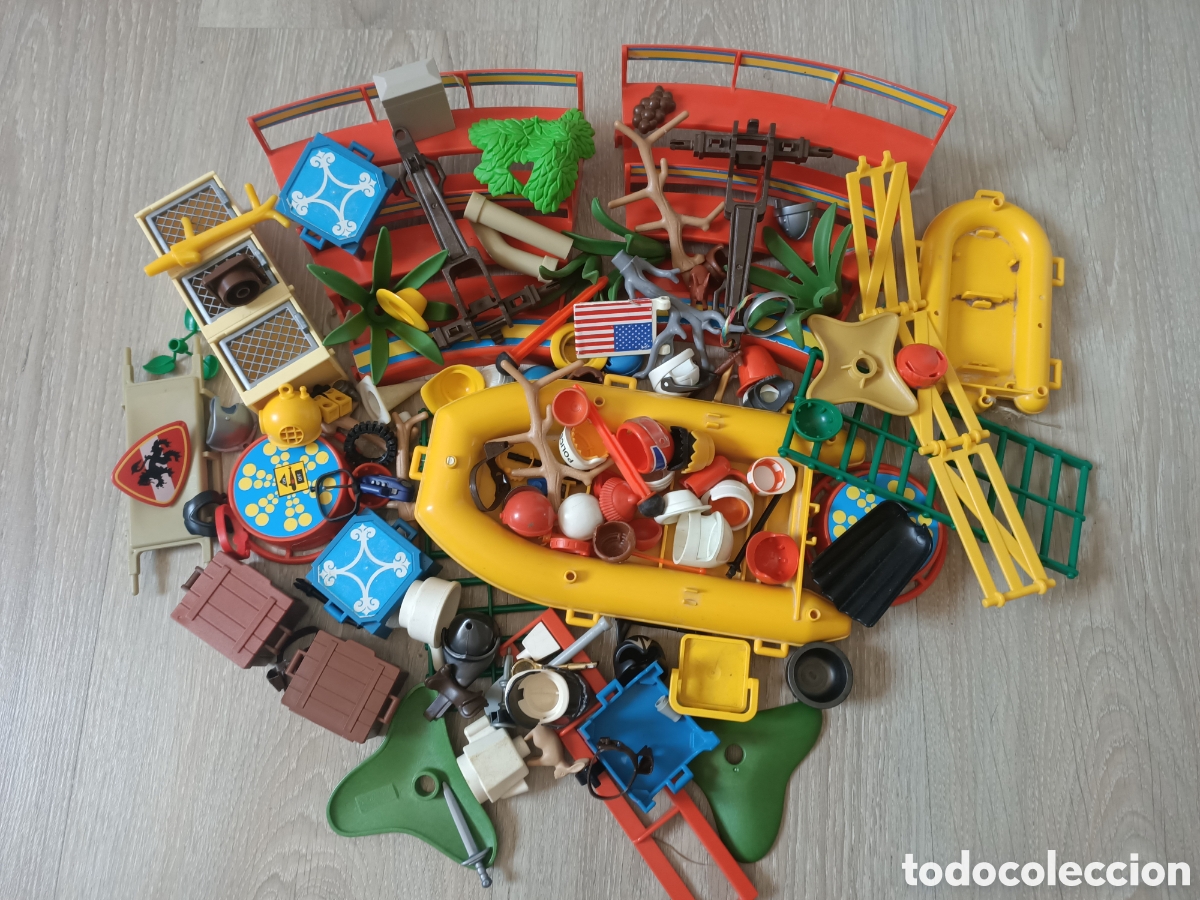 Playmobil: Playmobil lote piezas sueltas circo Zodiac amarilla ciudad accesorios