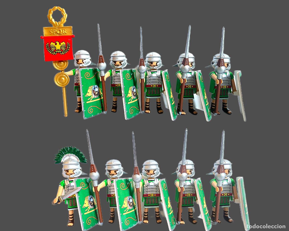 Playmobil: Playmobil 10 Legionarios Romanos cABALLERIA CUSTOM cENTURION BELEN 4273 4274 4275 Asterix y Obelix