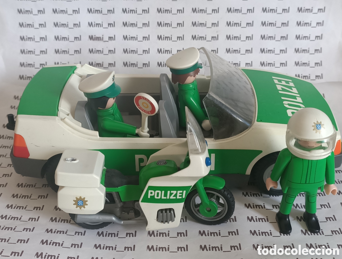 Playmobil: Playmobil lote coche polic&iacute;a y moto con figuras 3903
