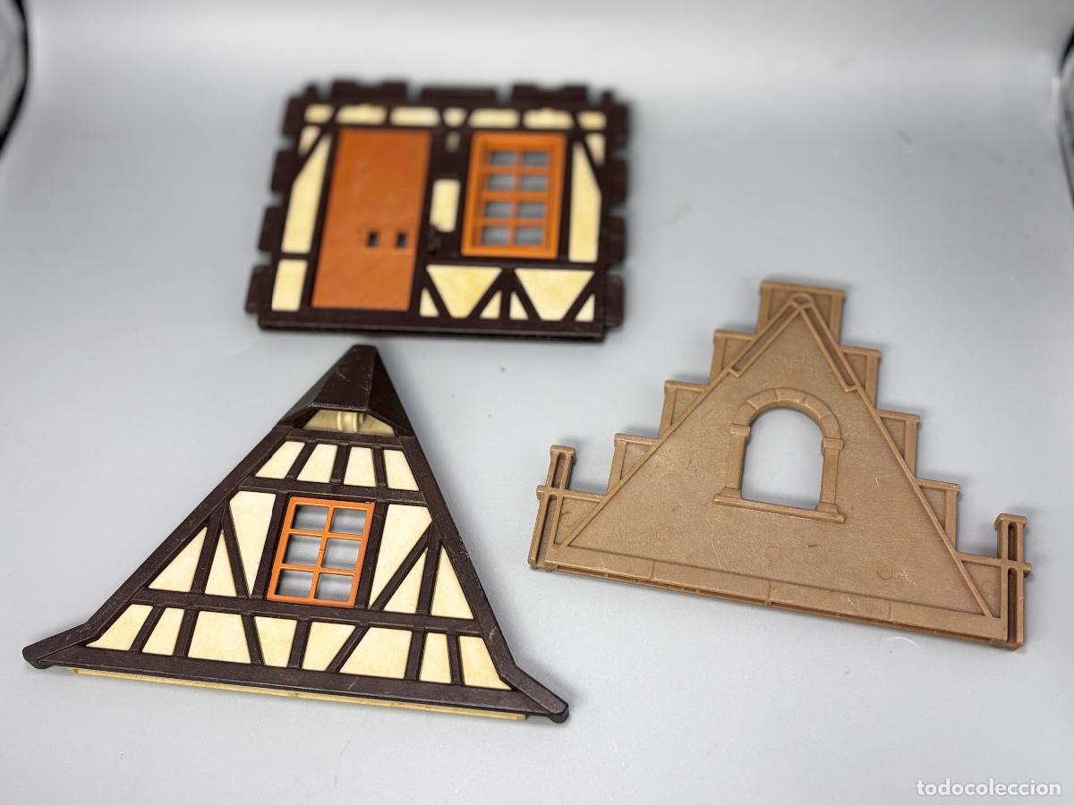 Playmobil: Playmobil lote pared con puerta pared buhardilla castillo medieval