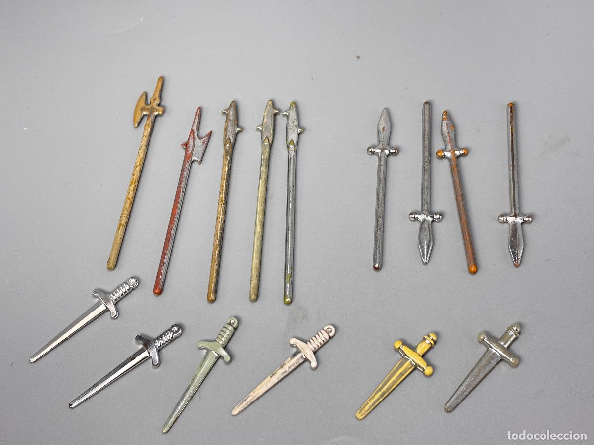 Playmobil: Playmobil lote lanza espada cromado medieval