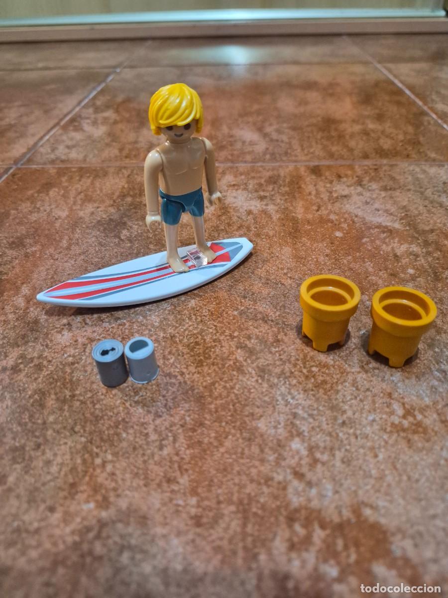 Playmobil: Figura surfero surf playa complemento accesorio Playmobil
