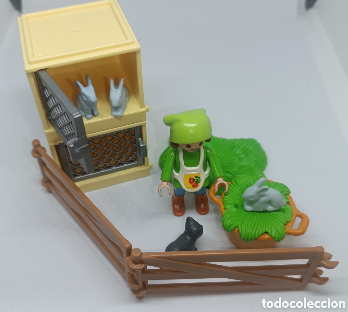 Playmobil: Playmobil Ni&ntilde;a con Conejos Granja Bel&eacute;n