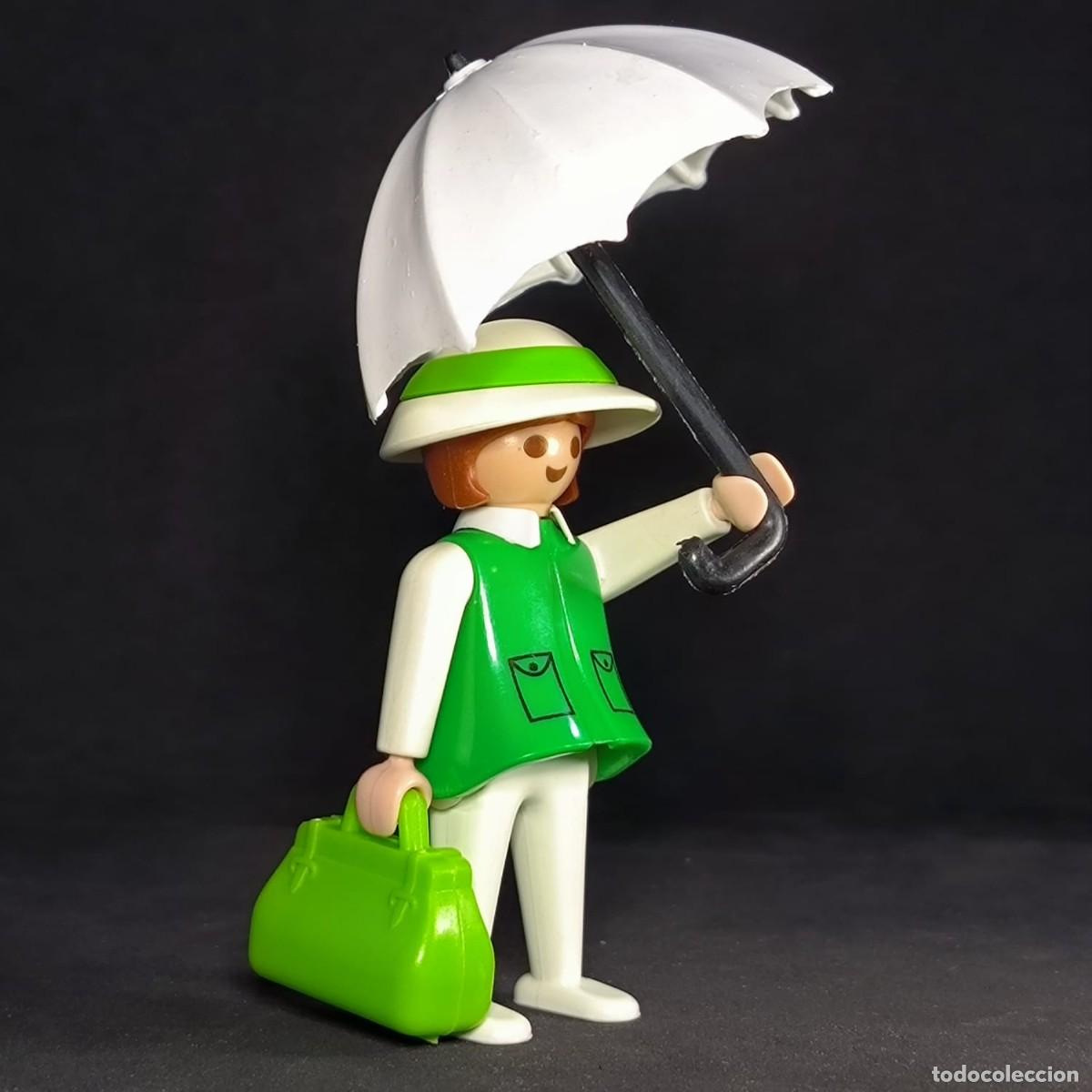Playmobil: Playmobil mujer con paraguas ☼