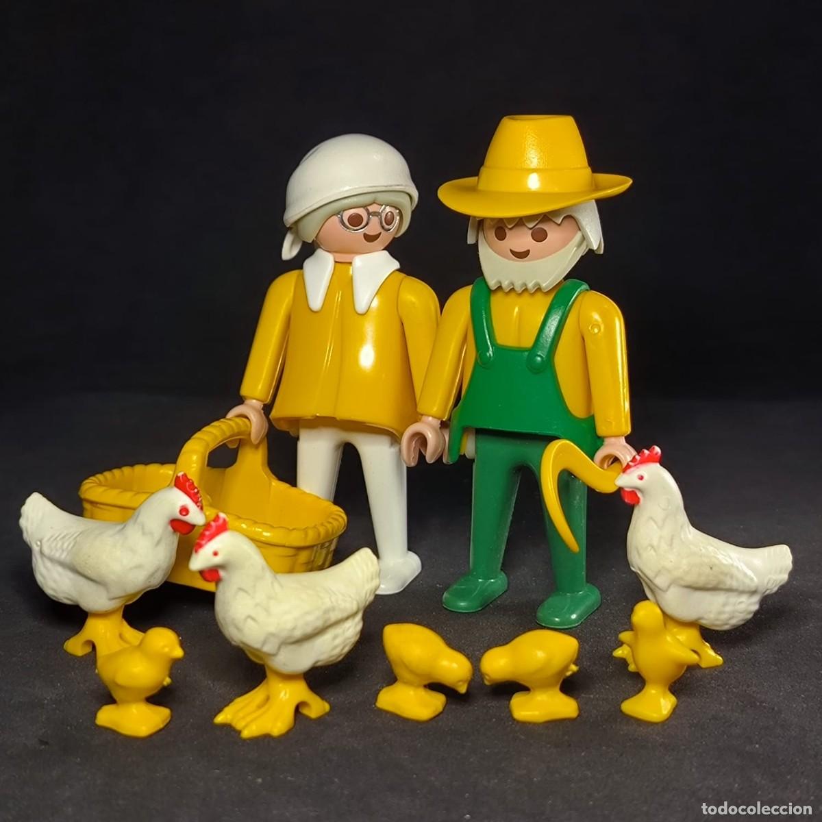 Playmobil: Playmobil granjeros con gallinas ☼