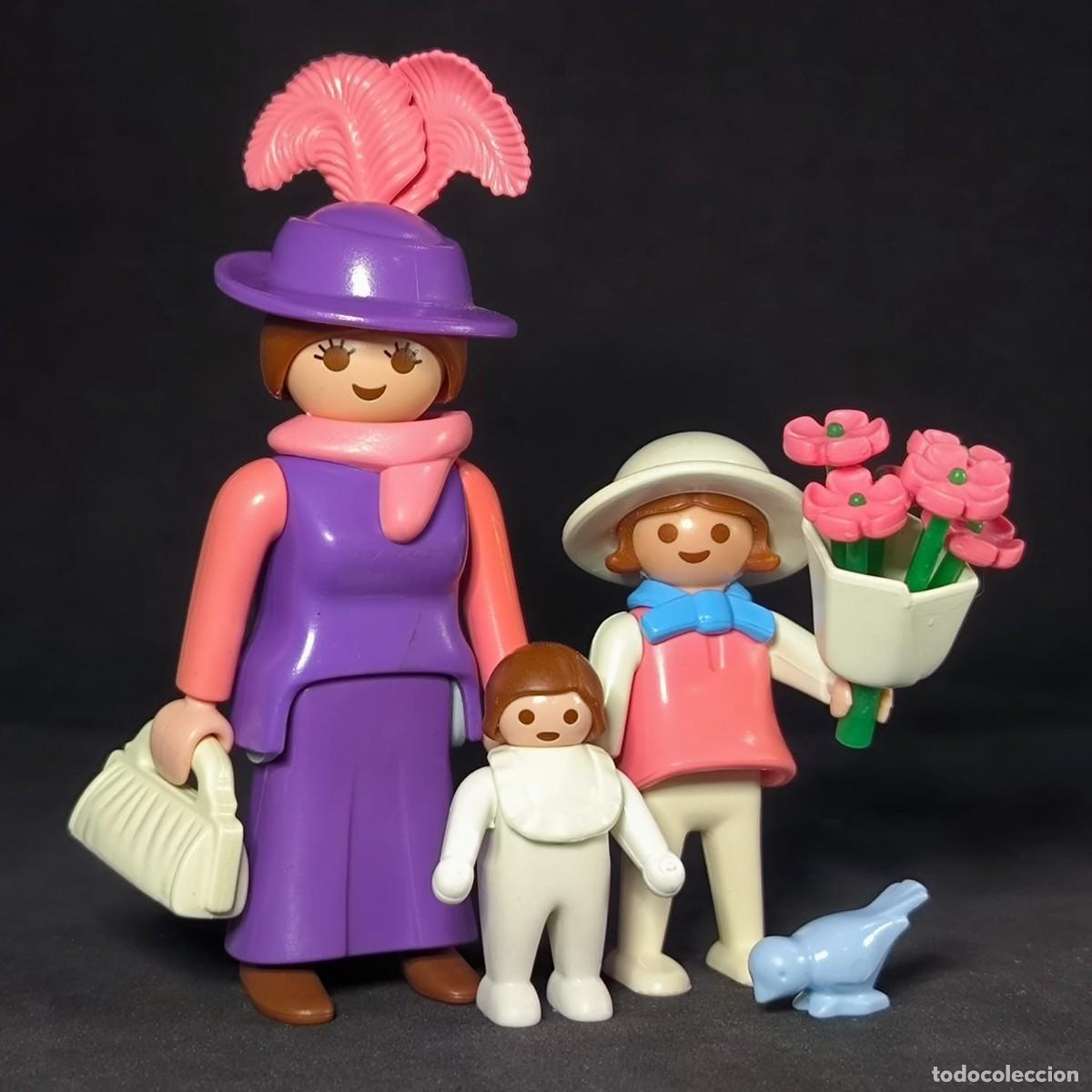 Playmobil: Playmobil mujer victoriana con ni&ntilde;os ☼