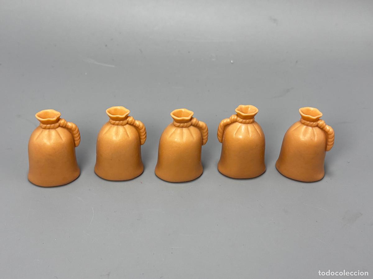 Playmobil: Playmobil lote saco marr&oacute;n granja tienda
