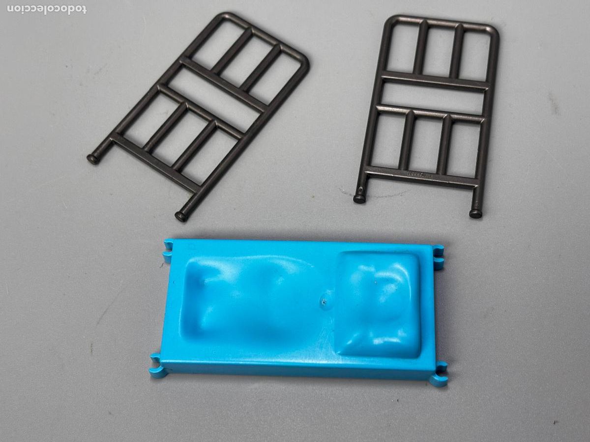 Playmobil: Playmobil lote barrotes y cama azul letira