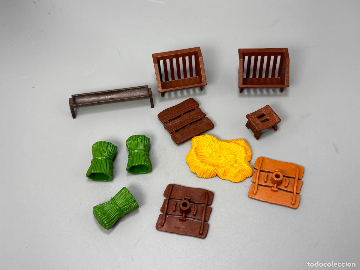 Playmobil: Playmobil lote fardo paja comedero abrevadero