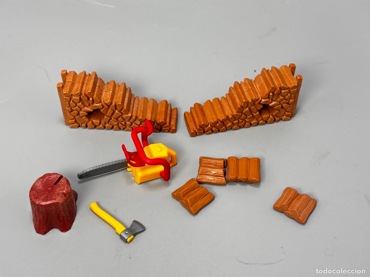 Playmobil: Playmobil lote le&ntilde;ero con hacha y motosierra