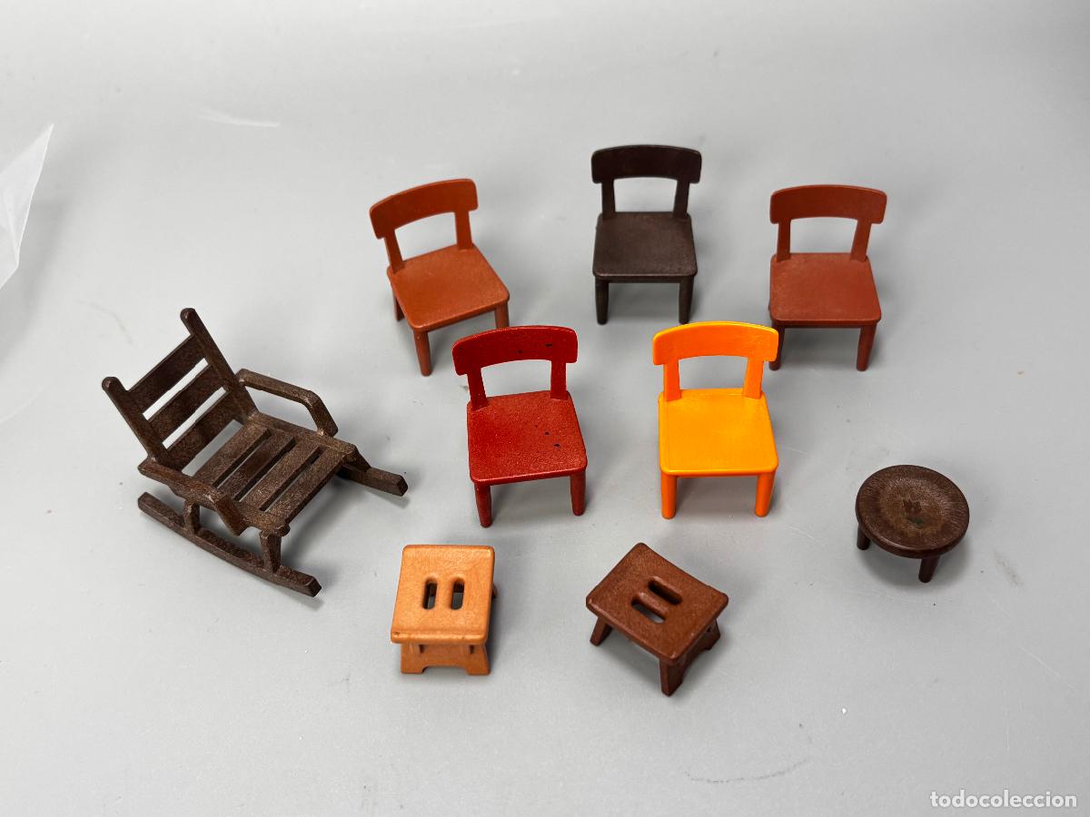 Playmobil: Playmobil lote silla mecedora taburete