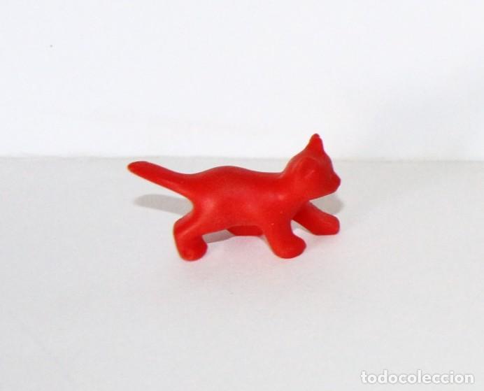 Playmobil: PLAYMOBIL MEDIEVAL ANIMAL GATO granja casa gatito rojo