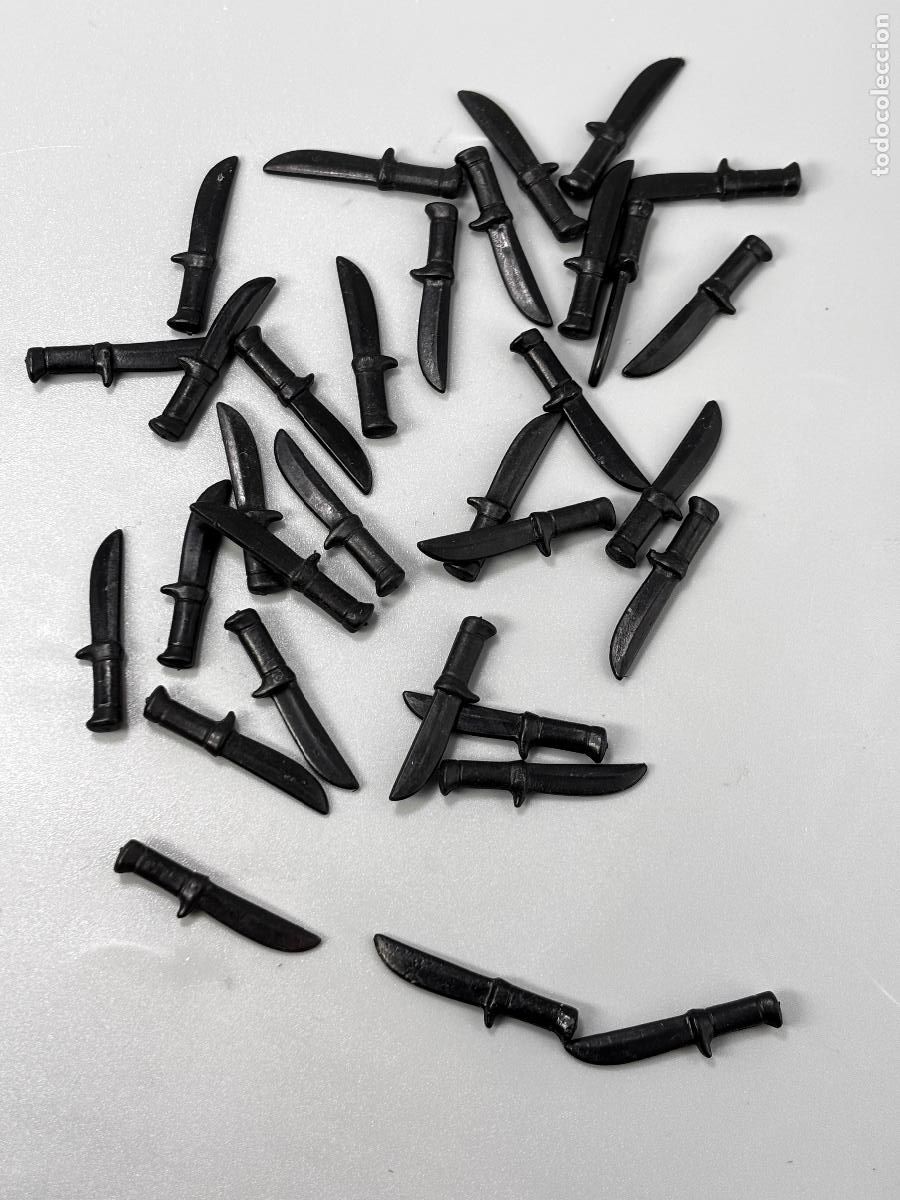 Playmobil: Playmobil lote rifle cuchillo negro pirata medieval oeste vaquero soldado