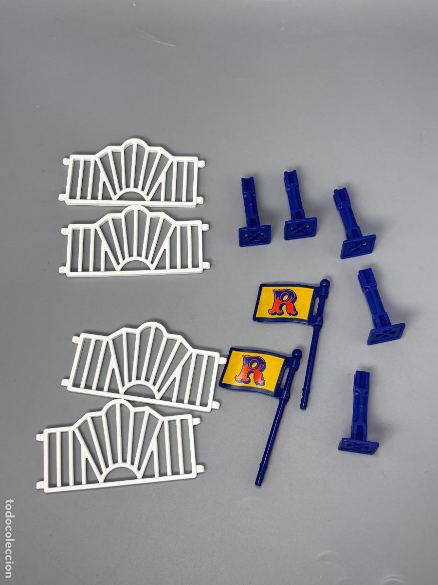 Playmobil: Playmobil 3770 lote valla pilar y bandera tienda circo