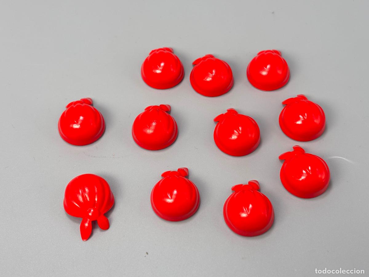 Playmobil: Playmobil lote pa&ntilde;uelos rojo