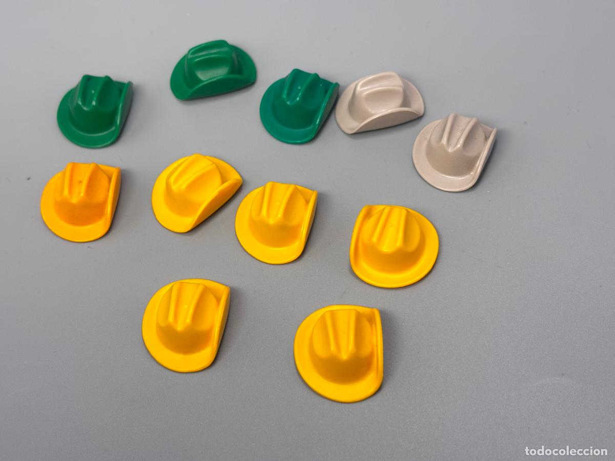 Playmobil: Playmobil lote sombrero solapa varios colores