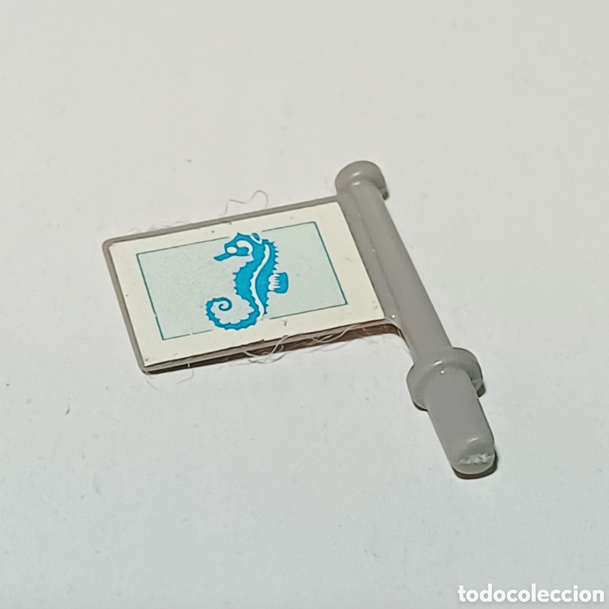 Playmobil: Pieza playmobil bandera banderin zodiac lancha neumatica hipocampo caballito mar azul ref. 3479