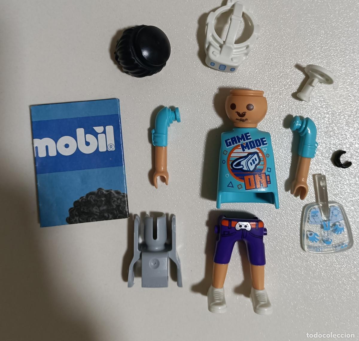 Playmobil: PLAYMOBIL SOBRE SERIE 29 JUGADOR GAMER VIRTUAL 72027 camiseta azul moreno perilla reloj mando juego
