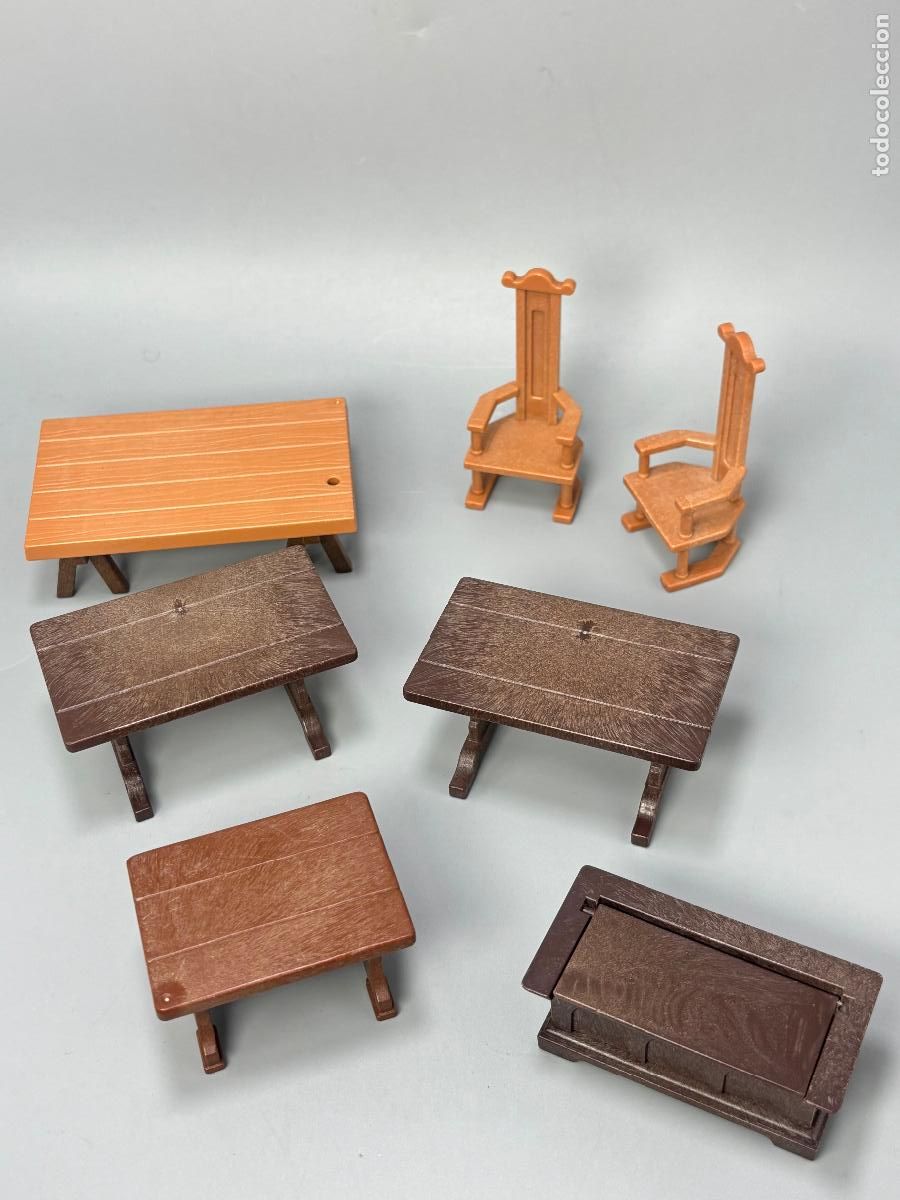 Playmobil: Playmobil lote silla mesa desmontable caj&oacute;n con defecto