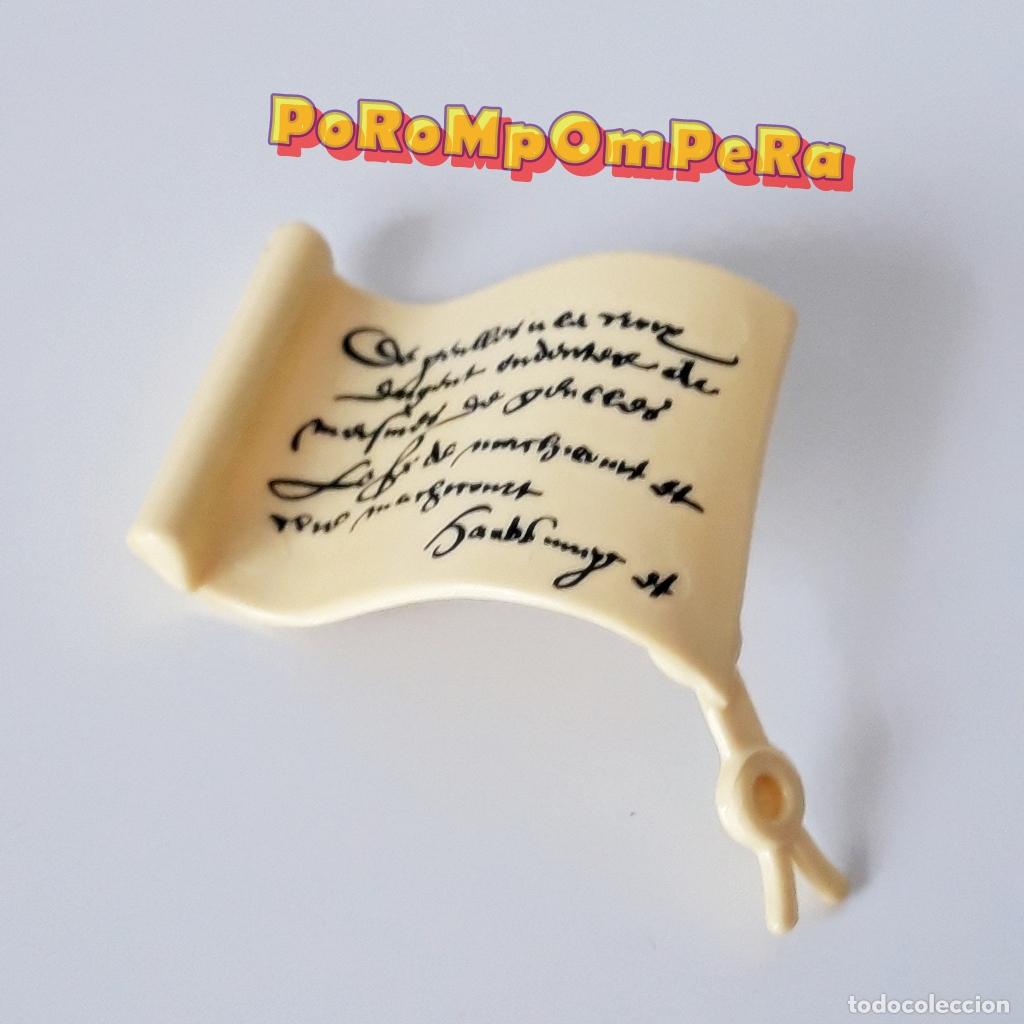 Playmobil: PLAYMOBIL PERGAMINO SIMILAR ESCRIBA MEDIEVAL 3659 ? CORTE REAL A&Ntilde;OS 90 PAPIRO ESCRITO MAPA F4