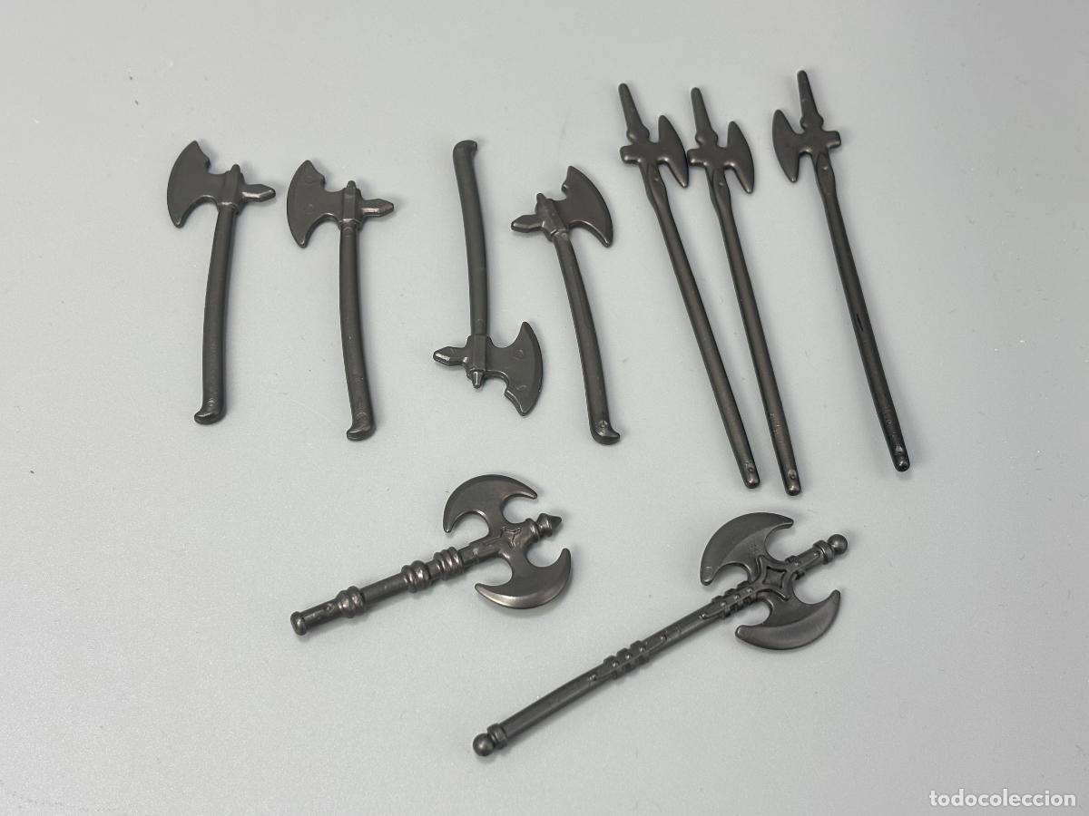 Playmobil: Playmobil lote lanza alabarda hacha soldado medieval