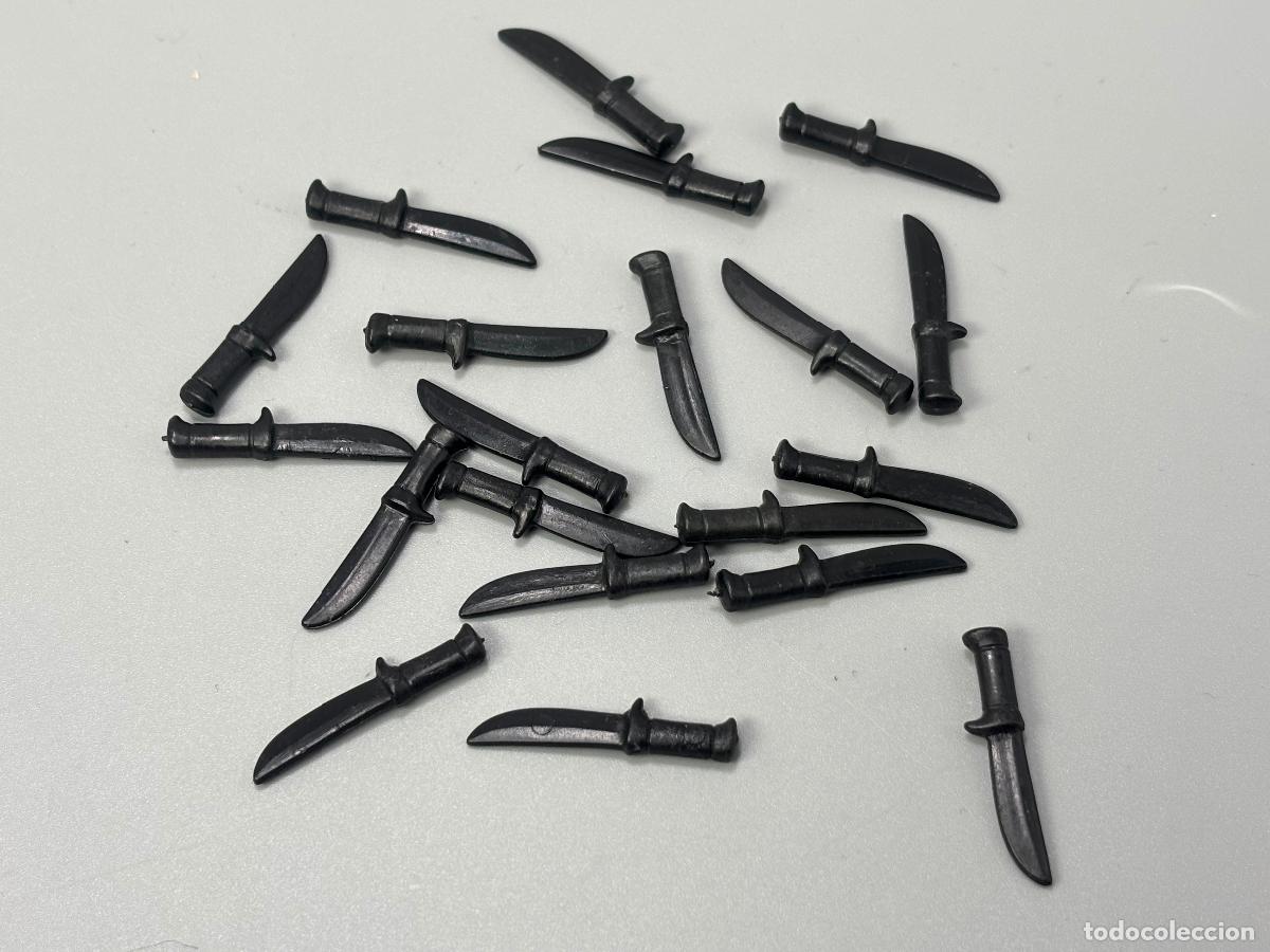 Playmobil: Playmobil lote cuchillo negro soldado medieval