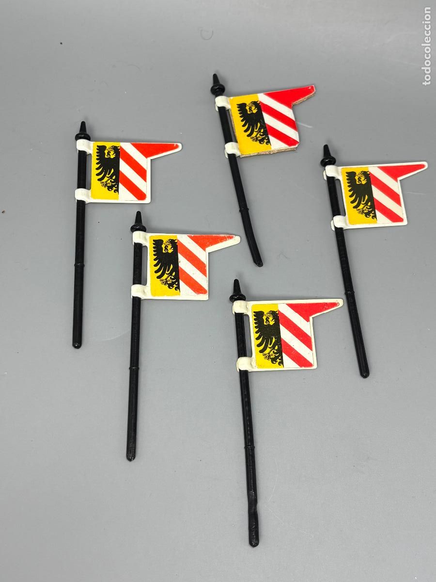 Playmobil: Playmobil lote bandera soldado medieval