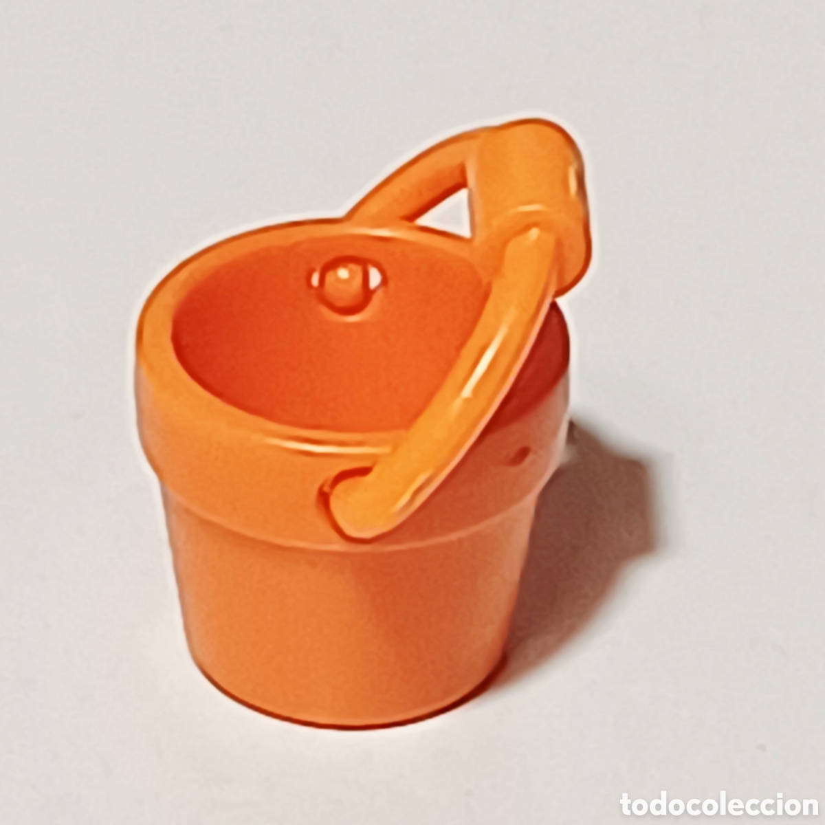 Playmobil: Pieza playmobil cubo peque&ntilde;o naranja ni&ntilde;o playa oeste wester