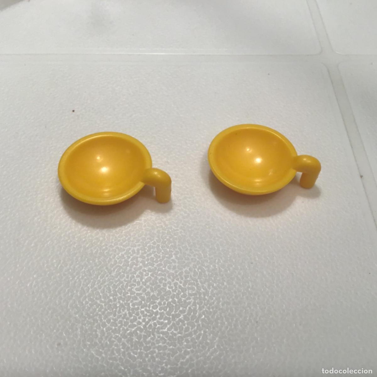 Playmobil: Playmobil Lote dos platos amarillos con asa. N1