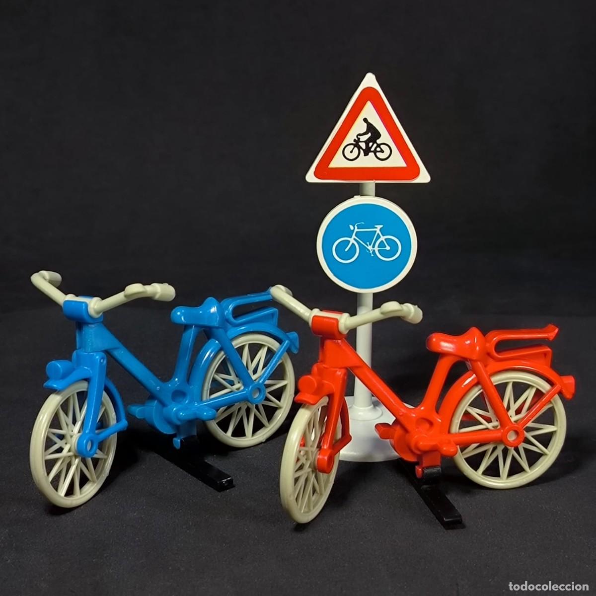 Playmobil: Playmobil dos bicicletas con cartel ☼