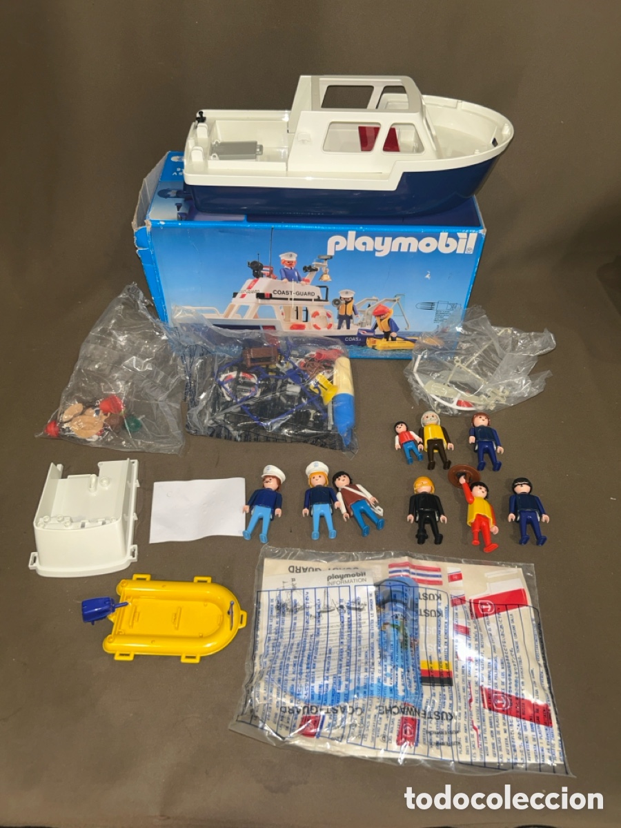 Playmobil: PLAYMOBIL 3599 BARCO DE LA GUARDIA COSTERA *VER FOTOS*