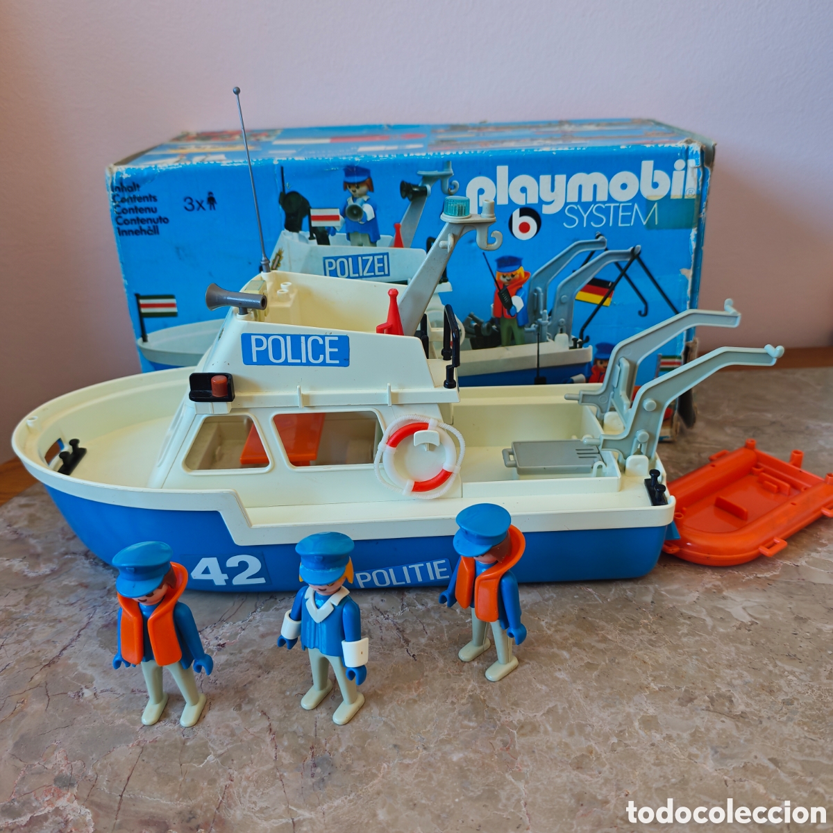 Playmobil: Playmobil patrullera 3539 con caja