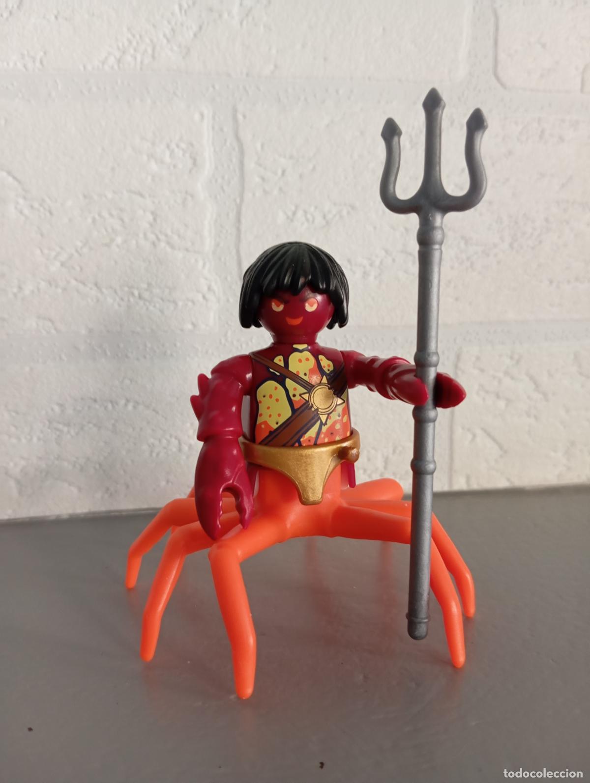 Playmobil: Playmobil hombre cangrejo naranja