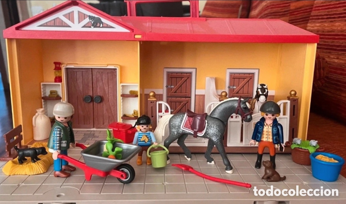 Playmobil: Playmobil Granja con Caballos y Figuras