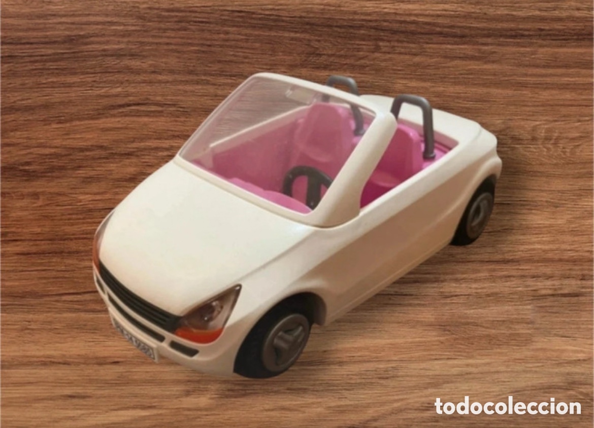 Playmobil: Playmobil coche blanco y rosa