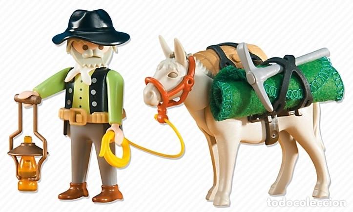 Playmobil: PLAYMOBIL - WESTERN, OESTE - BUSCADOR DE ORO CON MULA - REF. 6320 - EN BOLSA, SIN ABRIR