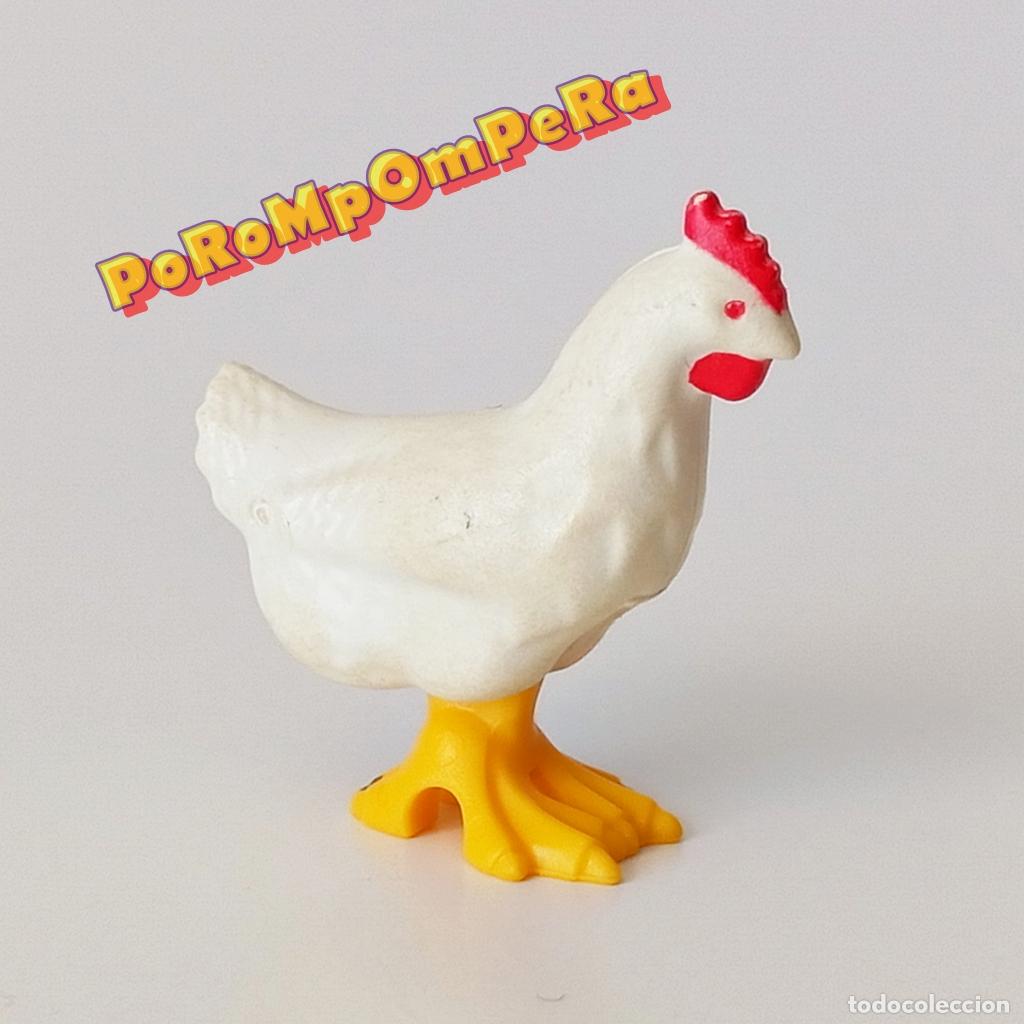 Playmobil: PLAYMOBIL GALLINA BLANCA CRESTA ROJA PATA AMARILLA AVE ANIMAL GRANJA MEDIEVAL OESTE BEL&Eacute;N ANM
