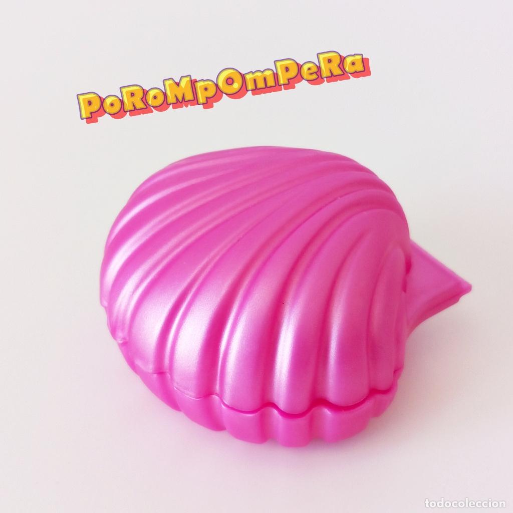 Playmobil: PLAYMOBIL CONCHA MARINA GRANDE ROSA OSCURA PERLADA + 4 PERLAS DIFERENTES COLORES EN SU INTERIOR CG6