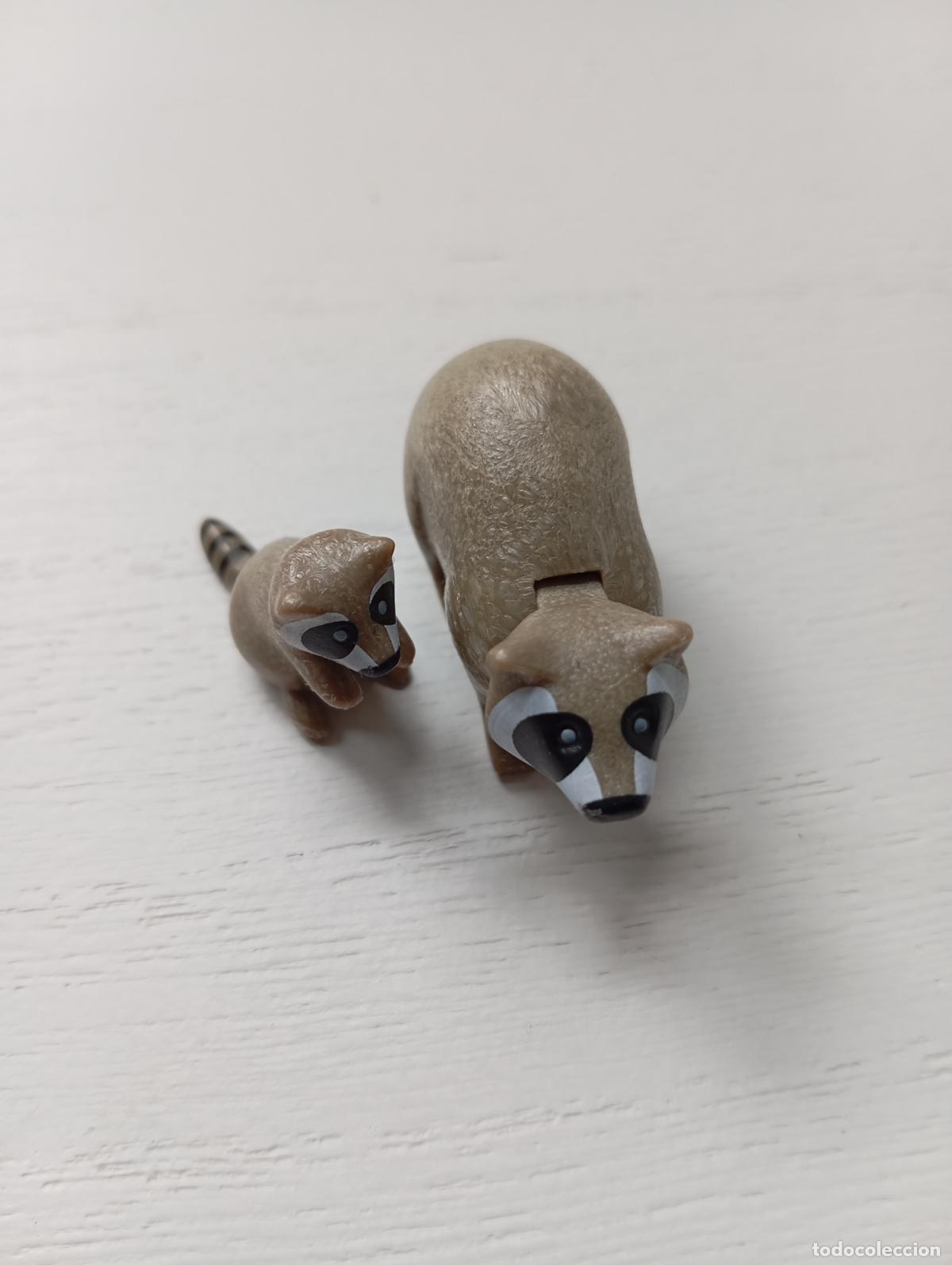 Playmobil: Playmobil animal mapache con cr&iacute;a