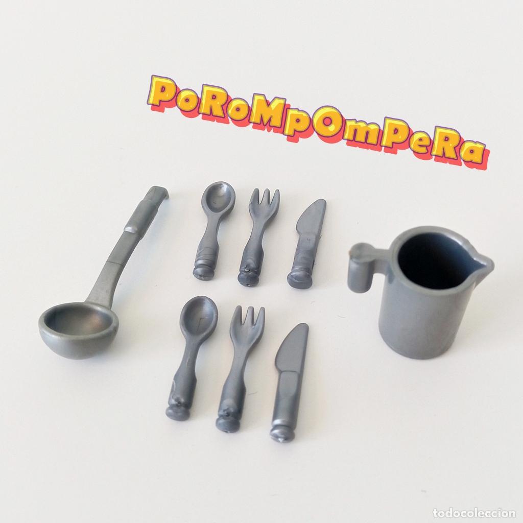 Playmobil: PLAYMOBIL LOTE CUBIERTOS JARRA CUCHAR&Oacute;N SIMILAR 364X 3945 3989 4460 485X 532X + ? R1