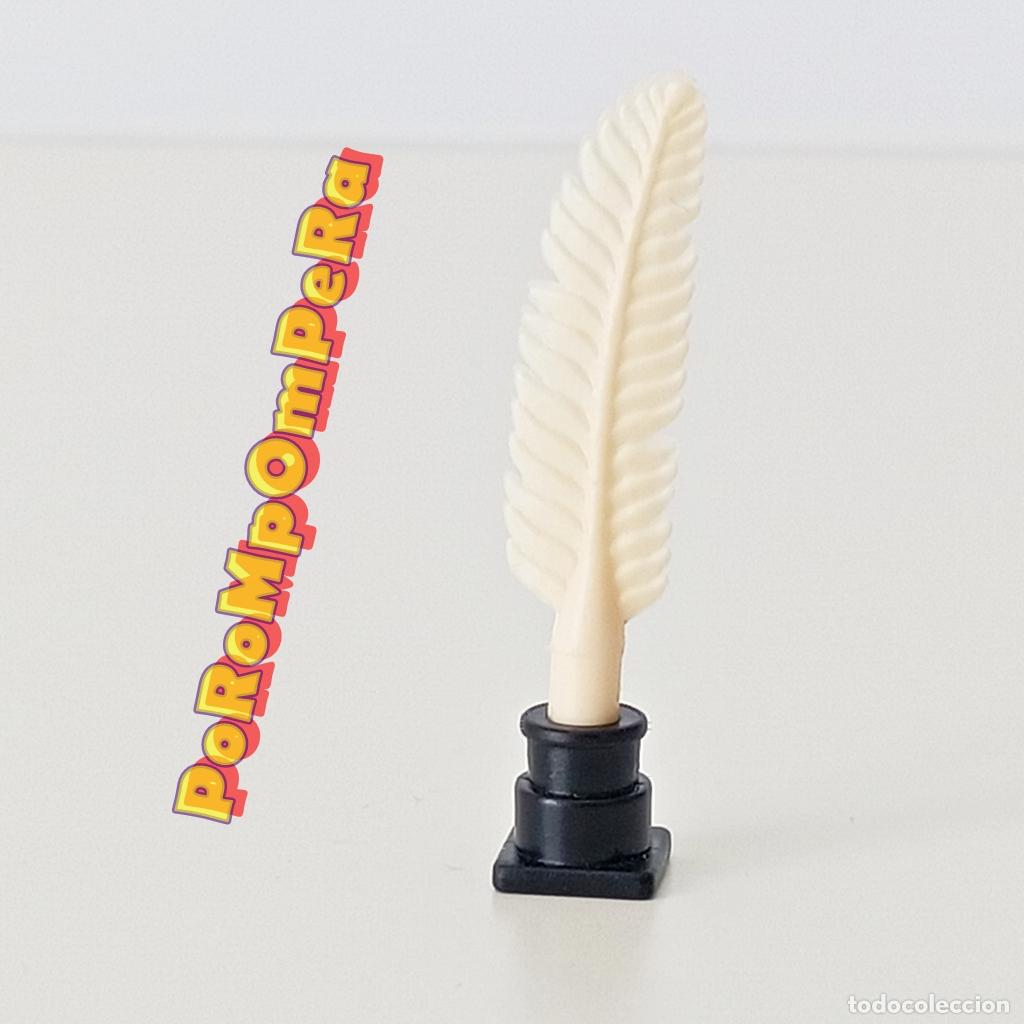 Playmobil: PLAYMOBIL TINTERO NEGRO CON PLUMA DE GOMA SIMILAR 3974 4398 4891 6000 ESCRITOR M&Uacute;SICO R1