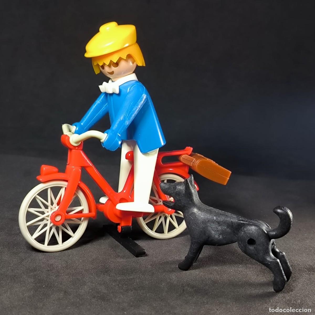 Playmobil: Playmobil hombre con perro y bicicleta ☼