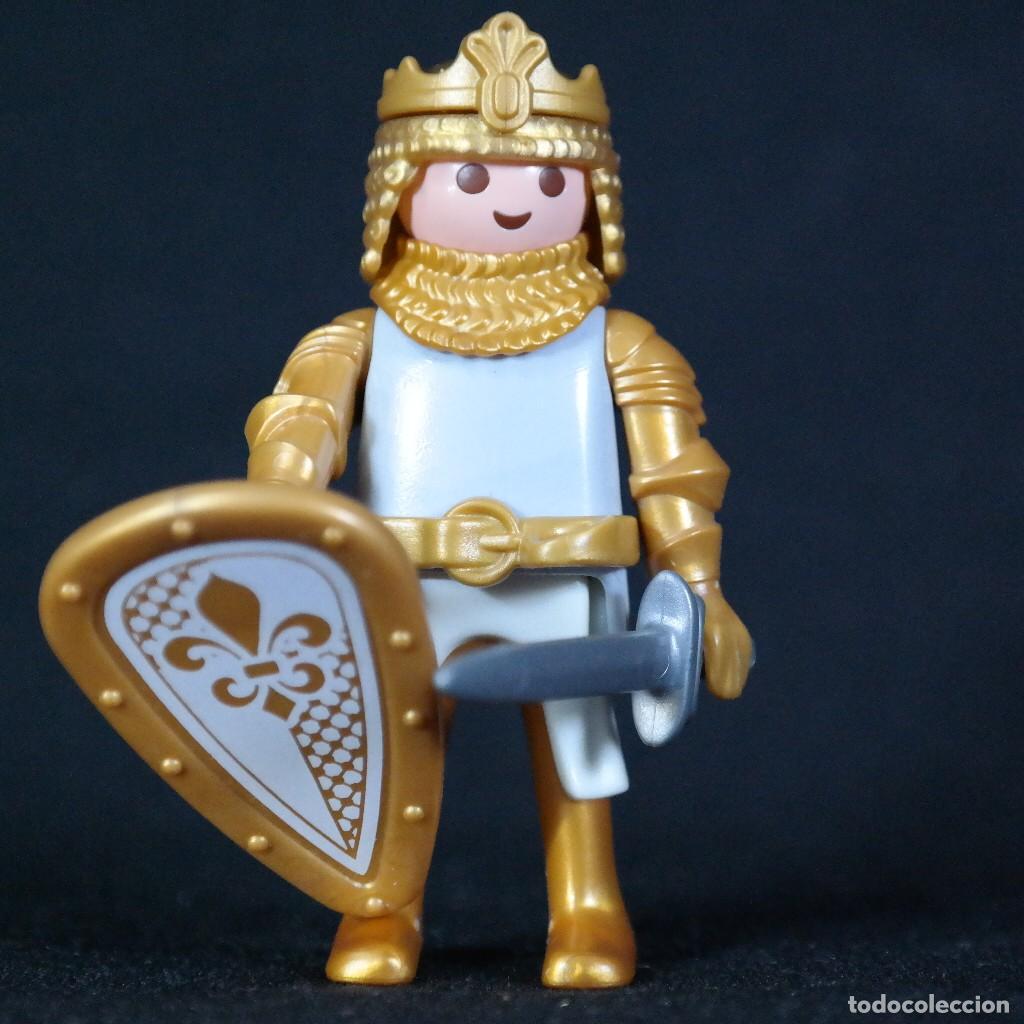 Playmobil: Playmobil caballero blanco dorado ☼