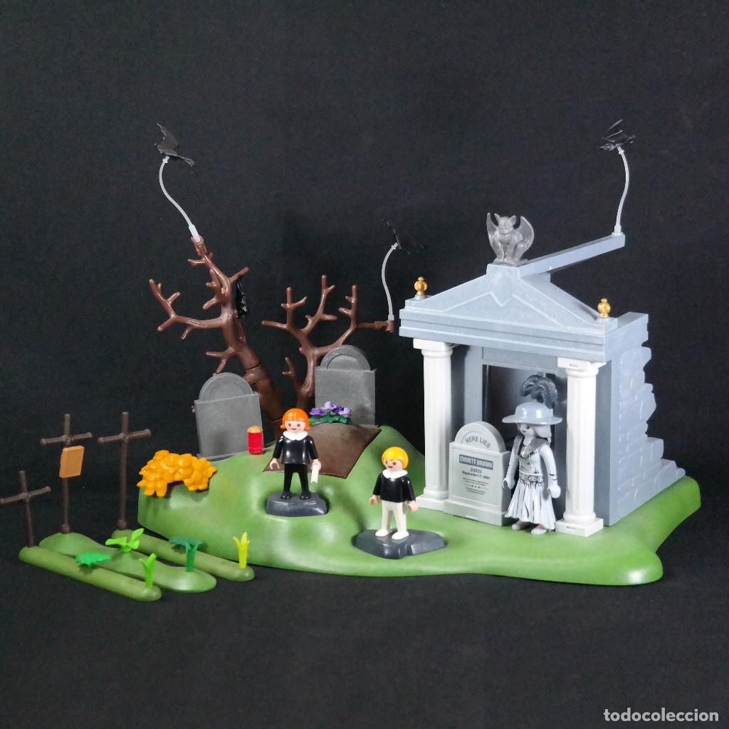 Playmobil: Playmobil cementerio con ni&ntilde;os y mujer fantasma ☼