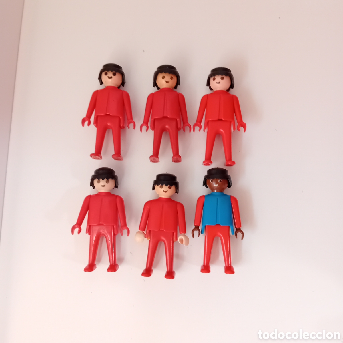 Playmobil: Playmobil mu&ntilde;eco personaje rojo azul