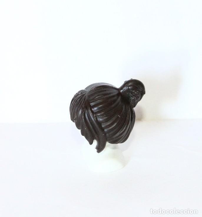 Playmobil: PLAYMOBIL MEDIEVAL PELO PELUCA NEGRO MUJER MO&Ntilde;O